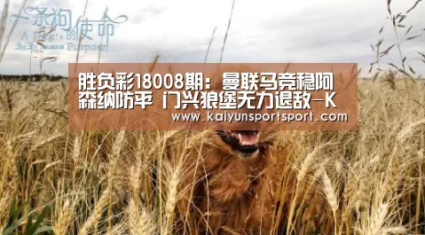 胜负彩18008期:曼联马竞稳阿森纳防平 门兴狼堡无力退敌-KAIYUN开云体育官方网站(图2) KAIYUN开云体育官方网站
